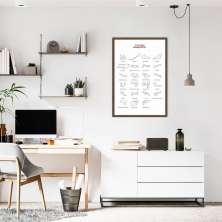 Quadro Circuitos Grand Prix 43x30 Caixa Marrom