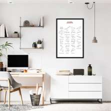 Quadro Circuitos Grand Prix 60x43 Caixa Preto