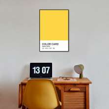 Quadro Color Card Aspen Gold 100x70 Filete Preto