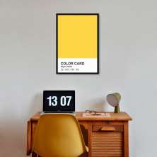 Quadro Color Card Aspen Gold 43x30 Caixa Preto
