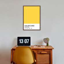 Quadro Color Card Aspen Gold 60x43 Caixa Marrom