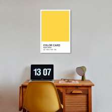 Quadro Color Card Aspen Gold 86x60 Caixa Branco