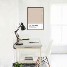 Quadro Color Card Bleached Sand 100x70 Caixa Marrom