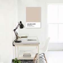 Quadro Color Card Bleached Sand 100x70 Filete Branco