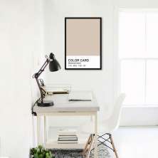Quadro Color Card Bleached Sand 43x30 Caixa Preto