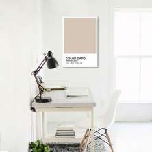 Quadro Color Card Bleached Sand 60x43 Caixa Branco
