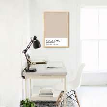 Quadro Color Card Bleached Sand 86x60 Caixa Marfim