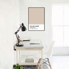 Quadro Color Card Bleached Sand 86x60 Filete Preto