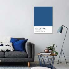 Quadro Color Card Classic Blue 86x60 Sem Moldura