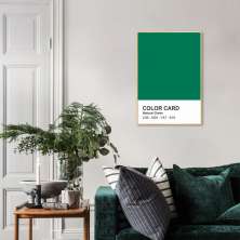 Quadro Color Card Natural Green 60x43 Filete Marfim