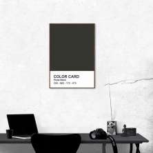 Quadro Color Card Pirate Black 100x70 Filete Marrom
