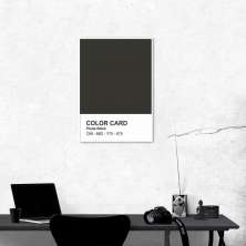 Quadro Color Card Pirate Black 43x30 Filete Branco