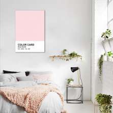 Quadro Color Card Rose Quartz 43x30 Sem Moldura