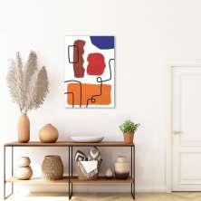Quadro Contemporaneo Bohemian Lines 100x70 Sem Moldura