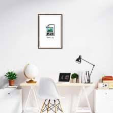 Quadro Divertido .JPG 100x70 Caixa Marrom