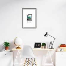 Quadro Divertido .JPG 43x30 Filete Marrom