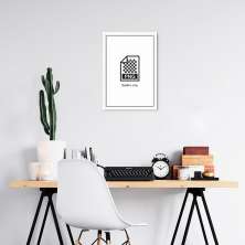 Quadro Divertido .PNG 86x60 Caixa Branco