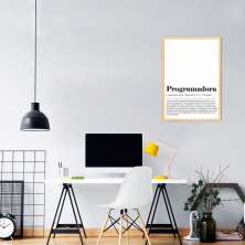 Quadro Divertido Programadora 60x43 Caixa Marfim