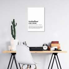 Quadro Divertido Significado HomeOffice 100x70 Filete Branco
