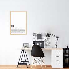 Quadro Divertido Significado T.I 60x43 Caixa Marfim