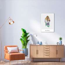 Quadro Drawn Mulher Corajosa 86x60 Filete Branco