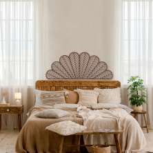 Quadro Escultura Canto Petalas Boho 150x60 Marrom