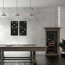 Quadro Escultura Domino 100x108 Preto