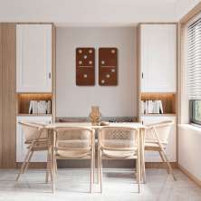 Quadro Escultura Domino 120x130 Marrom