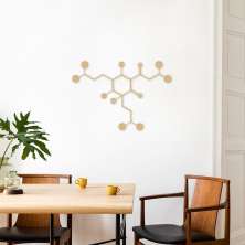 Quadro Escultura Fórmula Química Cerveja 80x56 Areia