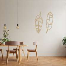 Quadro Escultura Folhas Tropicais 120x101 Areia