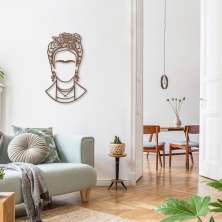 Quadro Escultura Frida Kahlo 120x70 Marrom