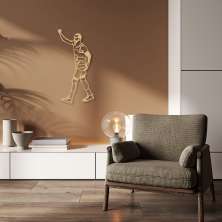 Quadro Escultura Jogador de Basquete C 200x98 Areia