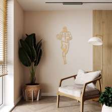 Quadro Escultura Jogador de Basquete H 80x33 Areia