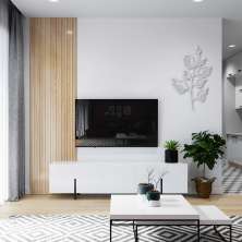 Quadro Escultura Line Flower 150x90 Cinza