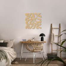 Quadro Escultura Matisse Floral 60x59 Areia