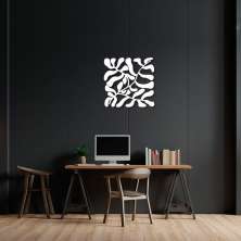 Quadro Escultura Matisse Floral 60x59 Branco