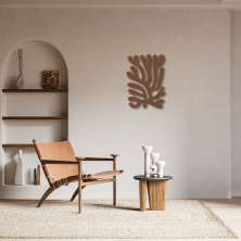 Quadro Escultura Matisse Leaf 3 100x74 Marrom