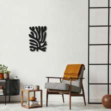 Quadro Escultura Matisse Leaf 3 120x89 Preto