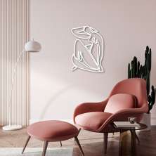 Quadro Escultura Matisse Woman 100x69 Branco