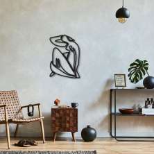 Quadro Escultura Matisse Woman 100x69 Preto