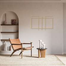 Quadro Escultura Quadra de Vôlei 100x61 Areia