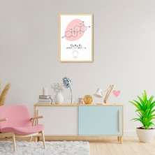 Quadro Fórmula Hormônio Estrogênio 43x30 Caixa Marfim