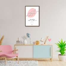 Quadro Fórmula Hormônio Estrogênio 86x60 Caixa Marrom