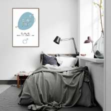 Quadro Fórmula Hormônio Testosterona 60x43 Filete Marrom