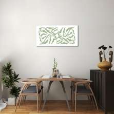 Quadro Floral Boho 60x30 Sem Moldura