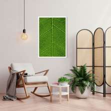 Quadro Folha Estrutura 100x70 Caixa Branco