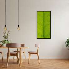Quadro Folhara 120x60 Caixa Preto