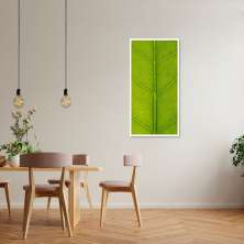 Quadro Folhara 60x30 Caixa Branco
