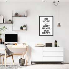 Quadro Frase Do More 86x60 Caixa Preto