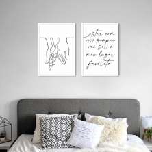 Quadro Frase Meu Lugar Favorito 122x86 2-86x60 Caixa Branco